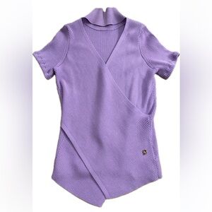 Milly Women’s Knit Short Sleeve Lavender Purple Sweater size medium gently used